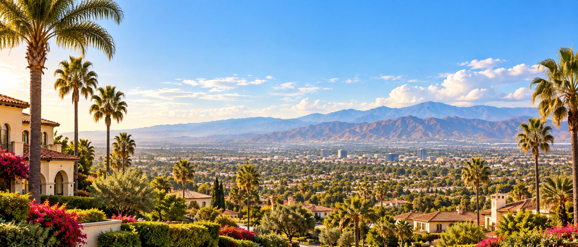 San Fernando Valley homes and hills
